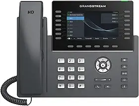 Grandstream Telefone IP GRP2650 | 14 linhas, 6 contas SIP | Tela colorida de 12 cm | Wi-Fi 5 | Gigabit Ethernet de porta dupla com PoE integrado