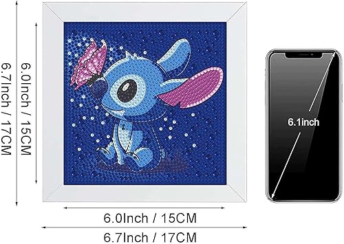 Miniatura 3 de Ytexenct Kits de pintura de diamantes con marco para niños, kits de manualidades de mosaico para niños, regalos para niños, juguetes para niñas y