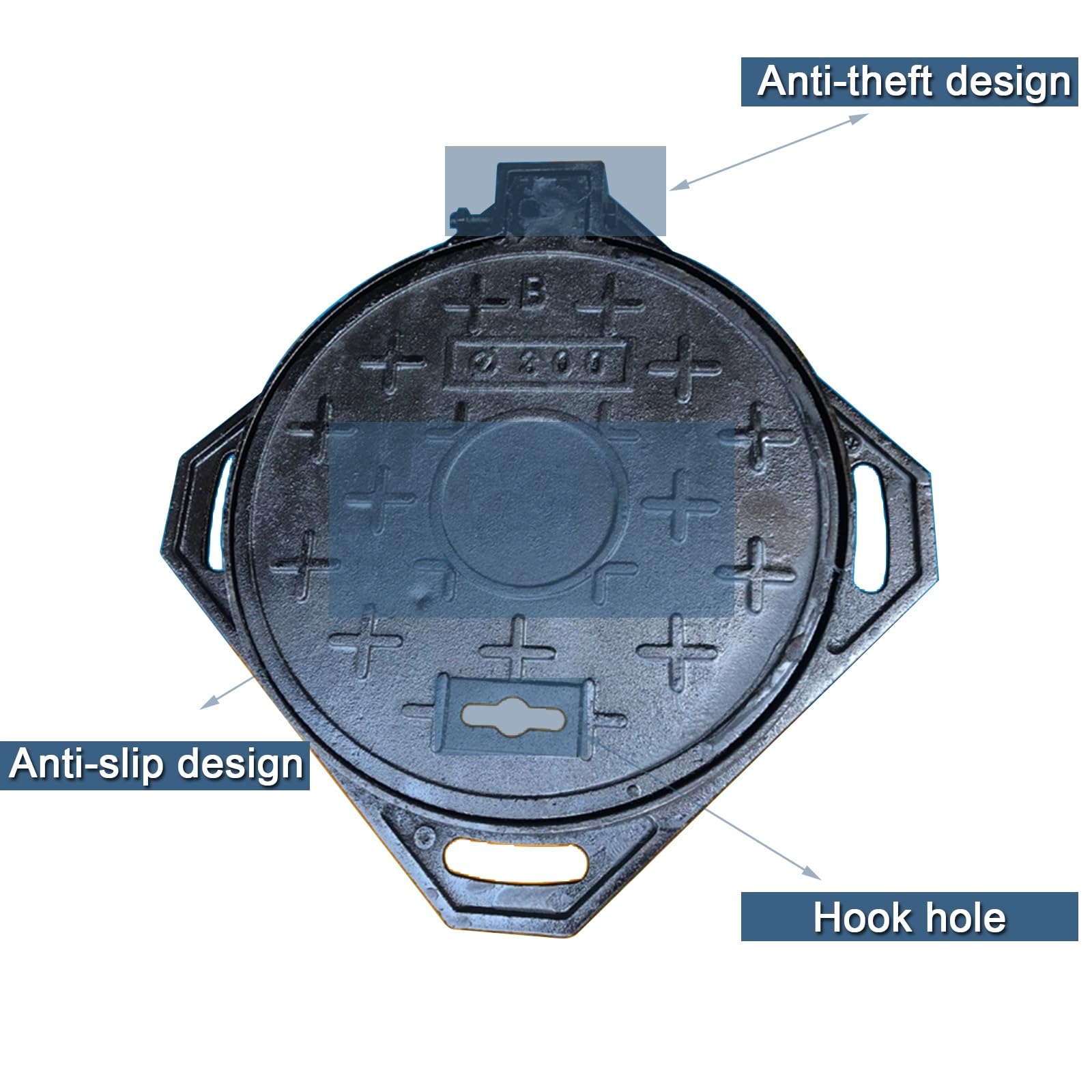 Schachtabdeckung, Lichtschacht-Abdeckung, Pflegeleicht, Robust Und Langlebig, Geeignet Für Einfahrten, Parkplätze, Rasenflächen(30cm/11.8in)
