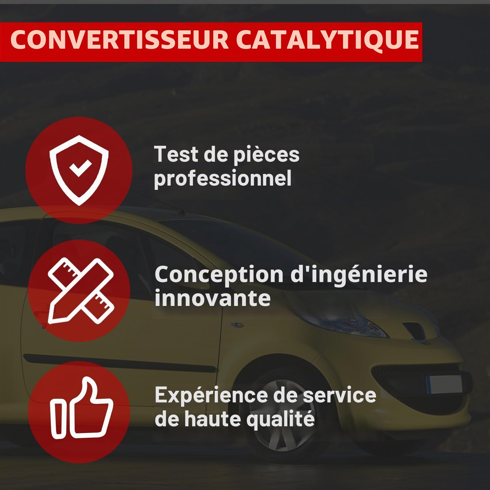 Catalyseurs pour voiture avec kit de montage pour C1 I 107 1.0 Aygo AB10 2005-2014 Accessoires auto Pièce n° 0342L5 BM91263H 0342.K3 0342.K8 0342.K0