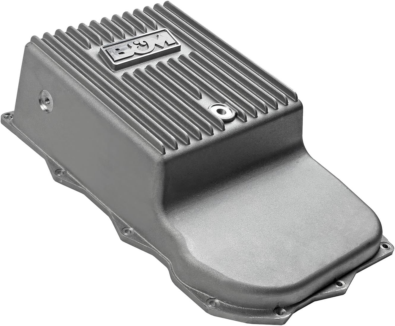 B&M 70395 Hi-Tek Transmission Pan Natural