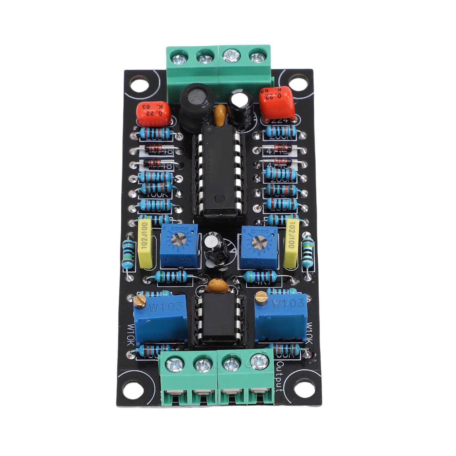 Generic Scheda Driver VU Meter Precisa, Efficiente Modulo di Pilotaggio Amplificatore a Doppio Canale per Sistemi Audio con Basso Consumo Energetico per un Facile Utilizzo, PCB 1 Pezzo