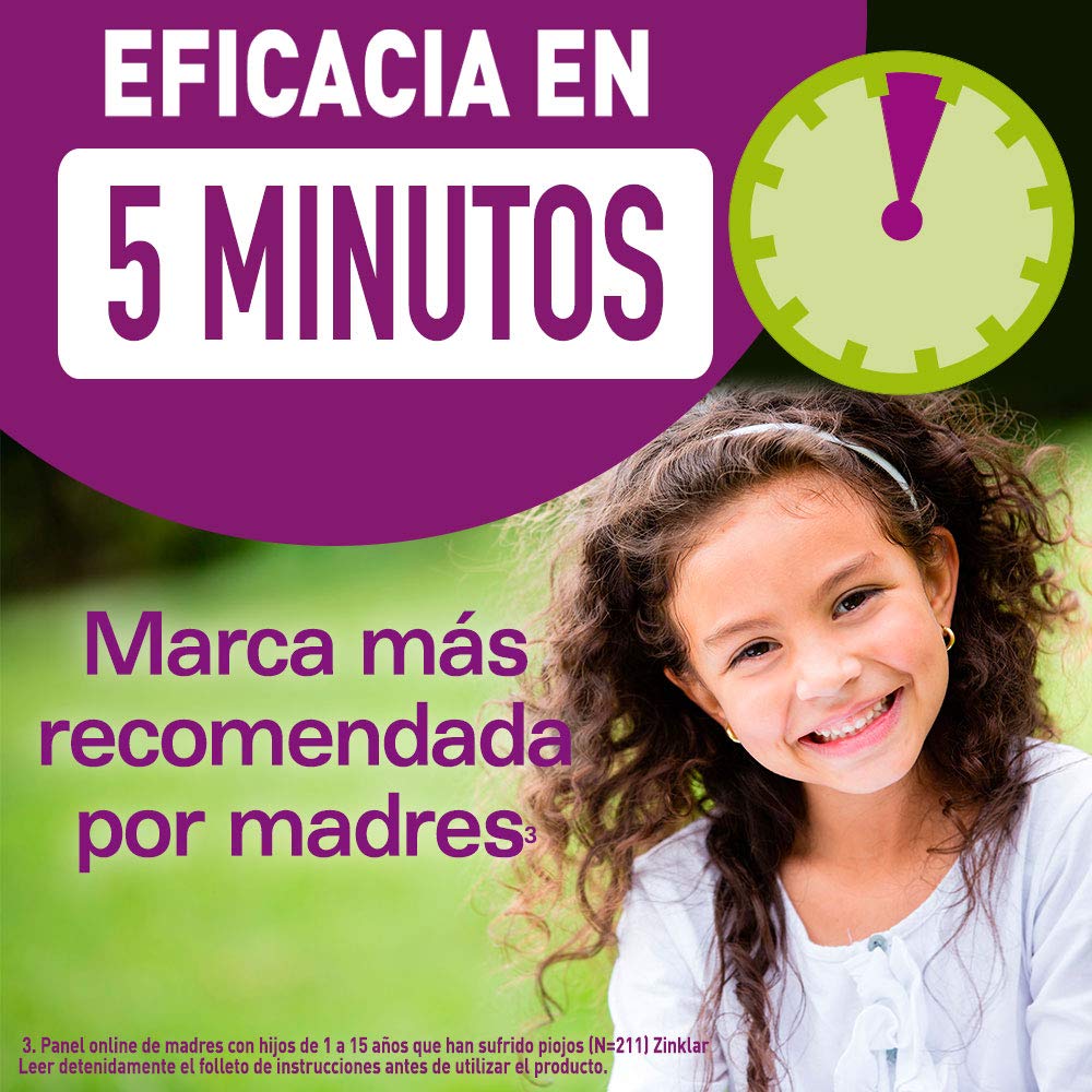 Full Marks Spray Antipiojos para Niños con Lendrera Metálica, Sin Pesticidas, Inoloro e Incoloro - Spray 150 ml
