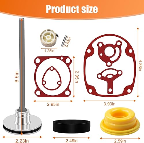 Miniatura 2 de 877-323 Herramientas Piezas Kit de junta, Herramientas de juntas Piezas de pistola de clavo de aire, incluye parachoques, resorte de cinta, junta