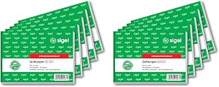 SIGEL Quittungsblock A6 quer 10 Stück 2x40 Blatt