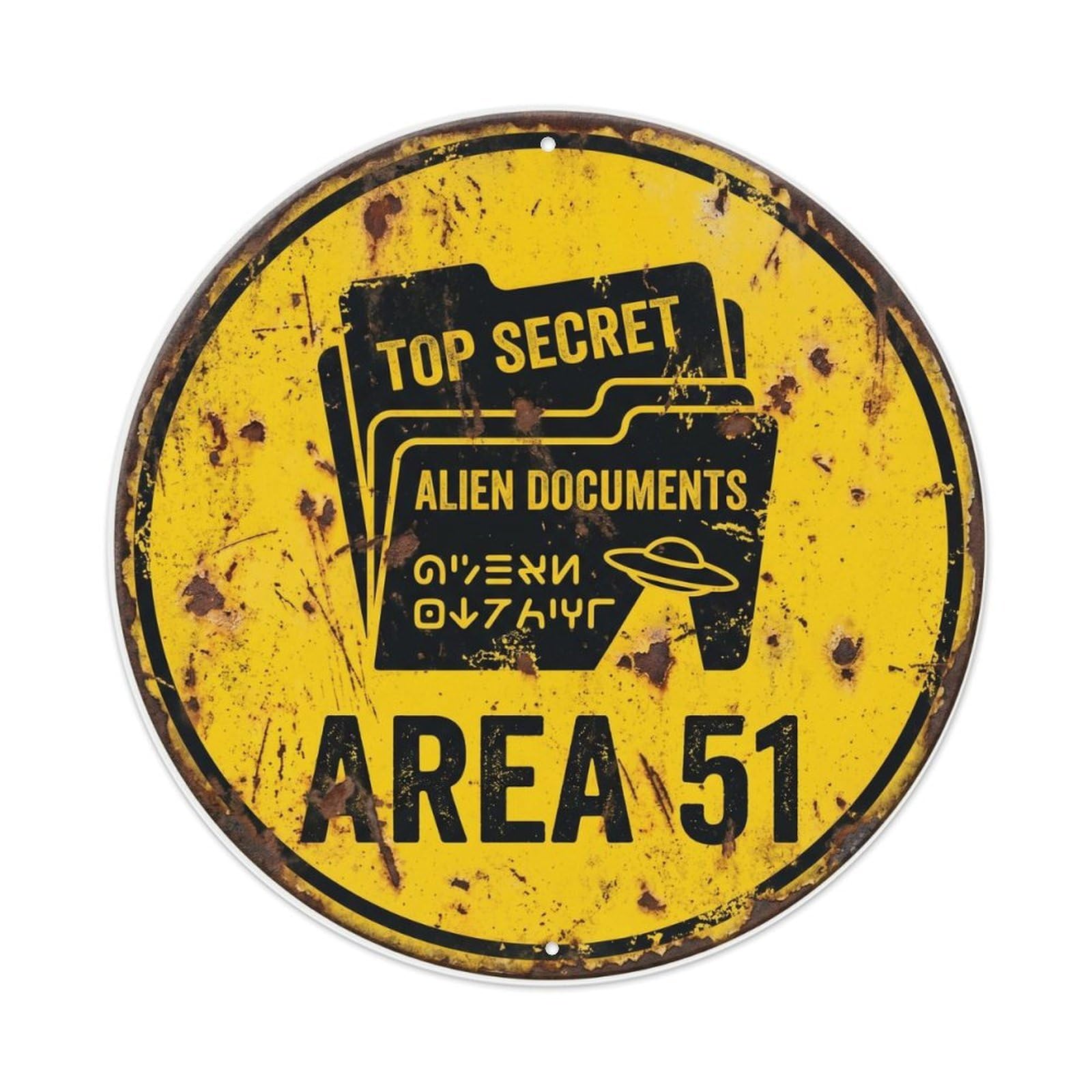 Alien Area 51 FilesMetal Tin Sign