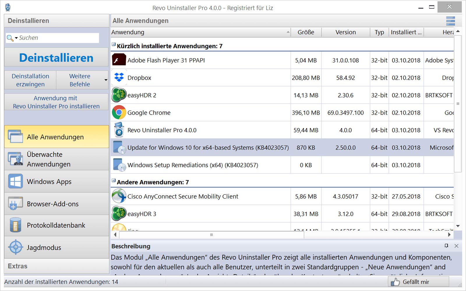 Revo Uninstaller Pro 4 | 1 Gerät | PC | PC Aktivierungscode per Email