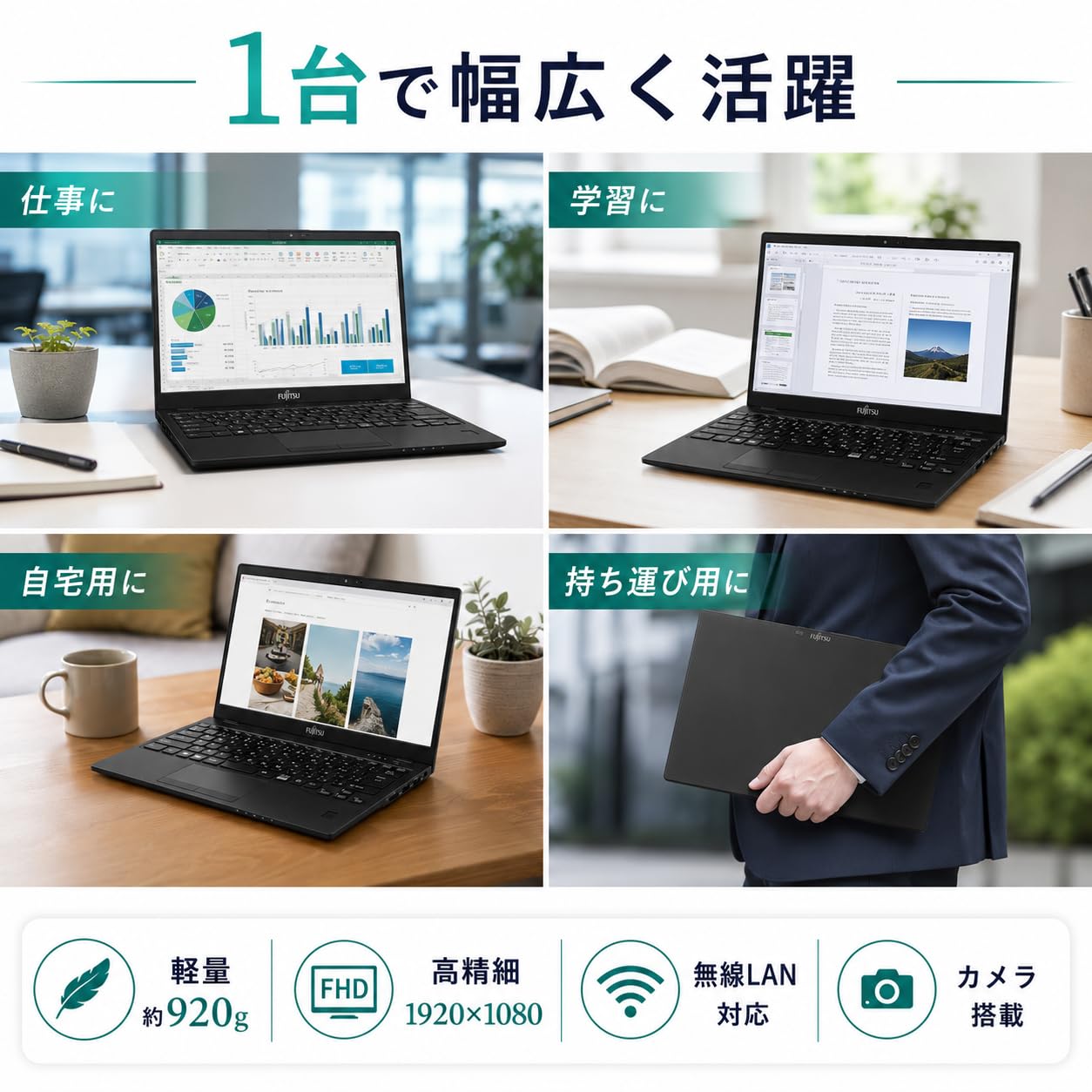 Amazon.co.jp: 【整備済み品】富士通 LIFEBOOK U939 13.3型FHD i5