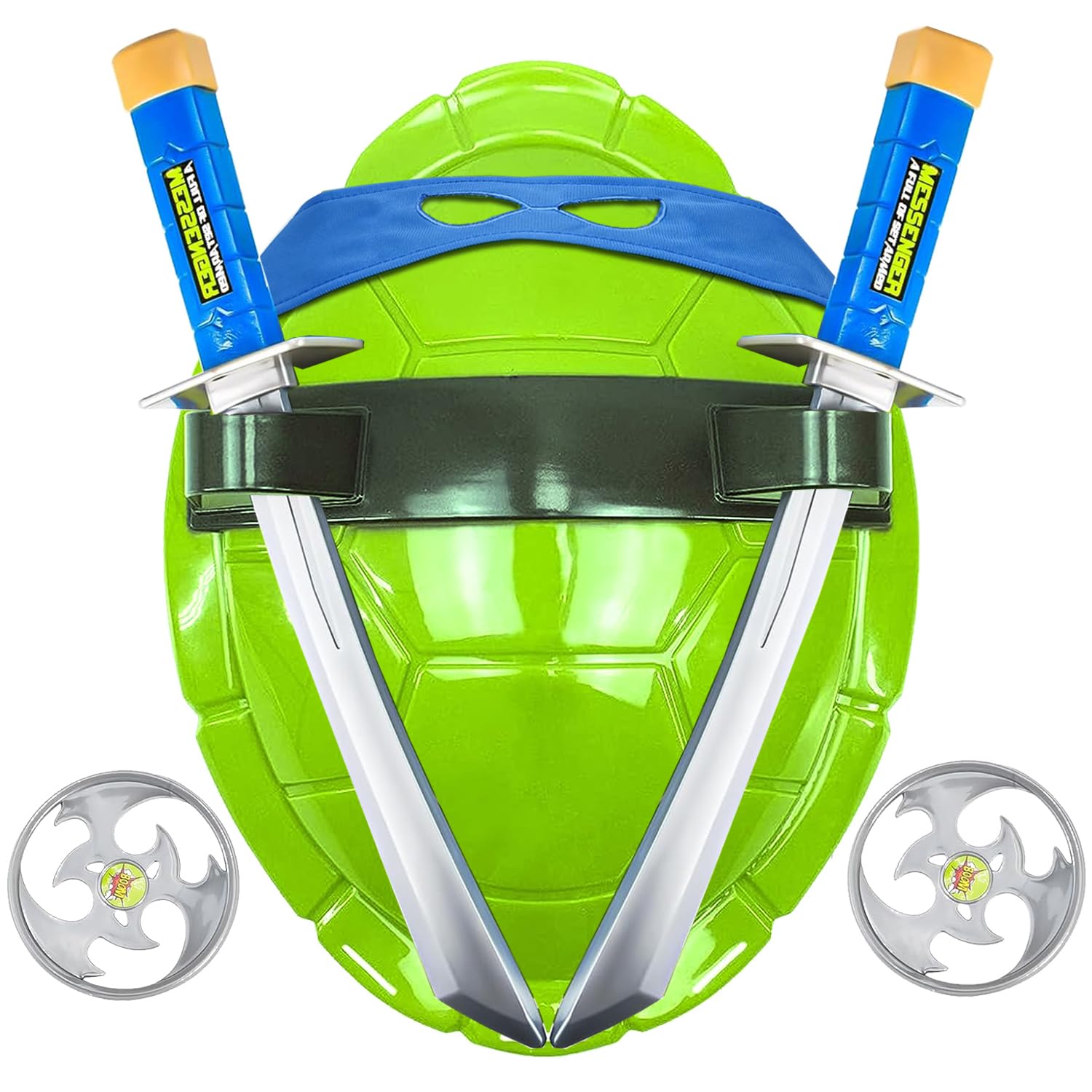 Super Hero Cosplay Role-Playing Turtles Shell Costume COS Weapon Set Halloween Dressed Up Birthday Gift for Kids Boys