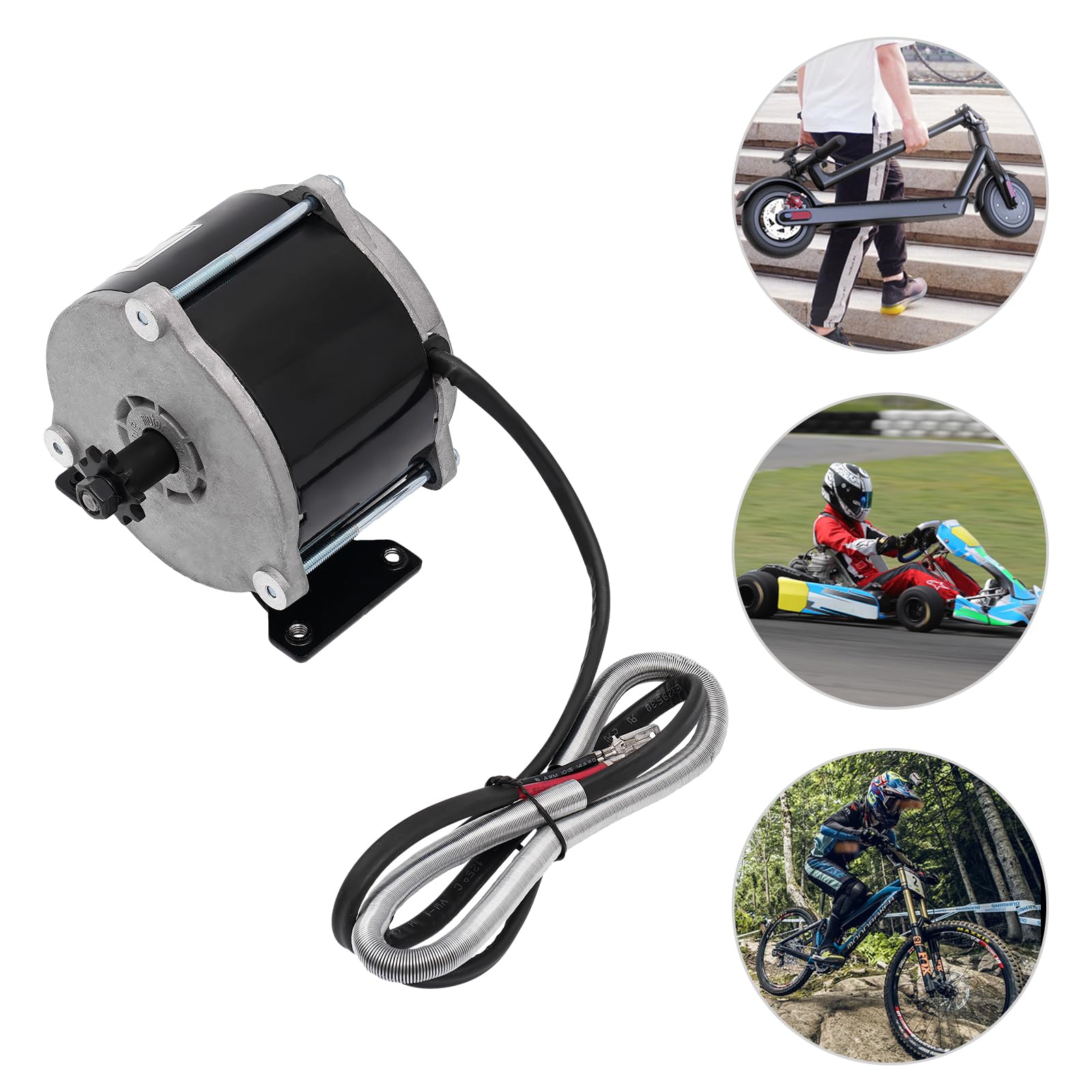 Silnik elektryczny DC 500 W, elektryczny skuter 1700 obr./min, silnik magnetyczny do motorowerów, skuterów, pojazdów elektrycznych (36 V)