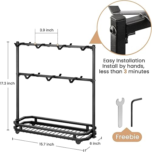 Miniatura 5 de FANGSUN Soporte grande para taza de café para encimera, estante de árbol para 14 tazas, almacenamiento de exhibición de mostrador de 2 niveles,
