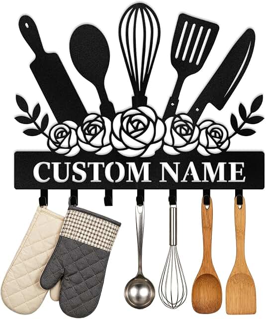 Personalized Kitchen Hooks Holder