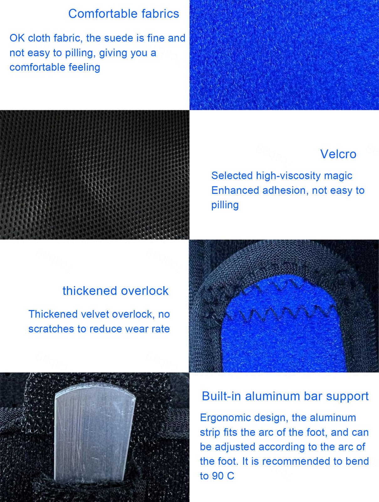 VIDECOR Férula Nocturna para Aliviar La Fascitis Plantar, Tobilleras Ortopédicas Mejoradas para La Caída del Pie para Hombres y Mujeres, Férula Nocturna Ajustable para El Dolor,B