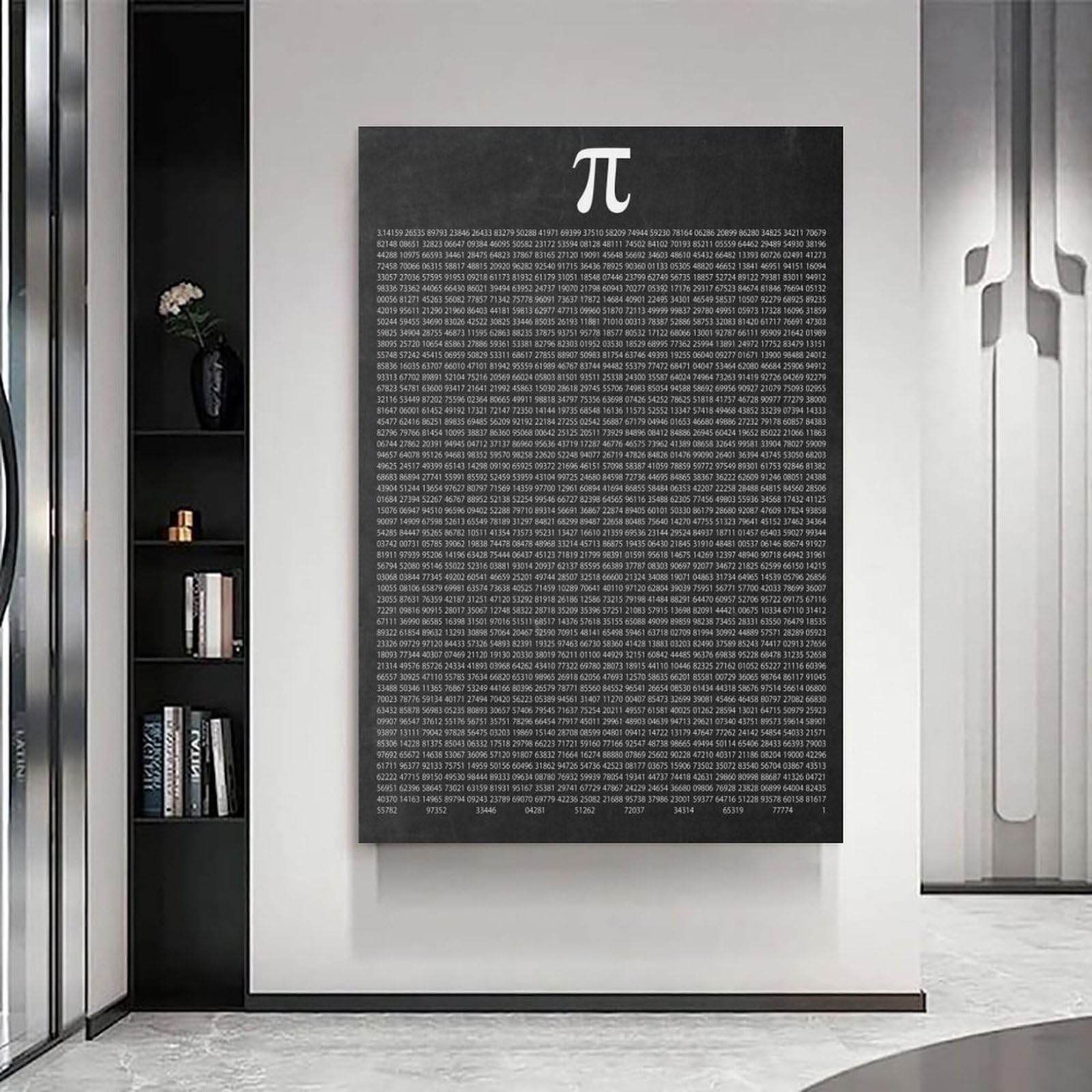 generisch 1000 Digits of PiModern Canvas Prints, Cuadros Decorativos Para Habitaciones de Niños o Niñas, Murales para Salón Y Pinturas Con Motivos Festivos 40 x 60 cm