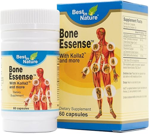 Bone Essense con Kolla2 (colágeno tipo II) - Suplemento de salud ósea y articular. (60 unidades)