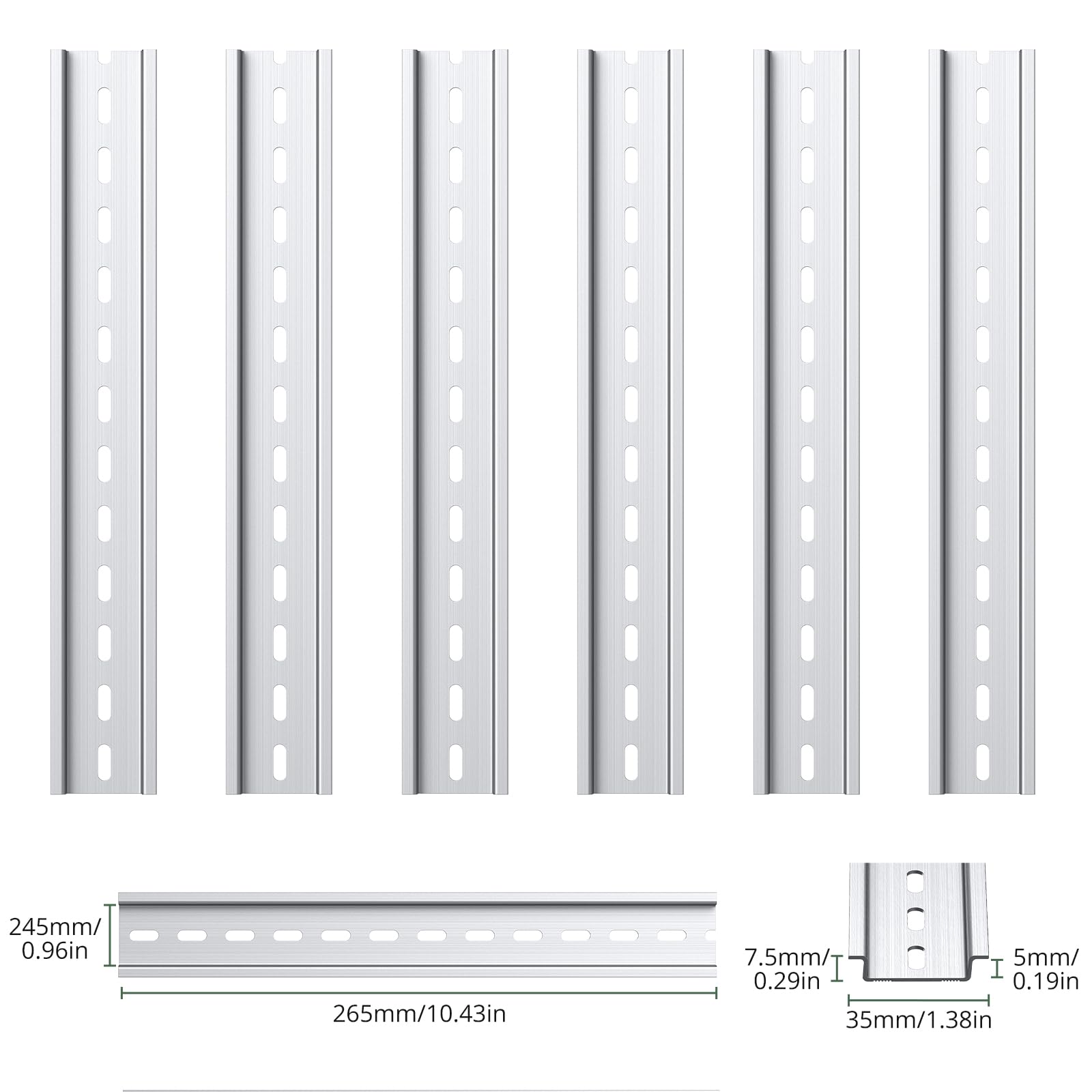 EYPINS Quadro Elettrico 24 Moduli e Guida DIN