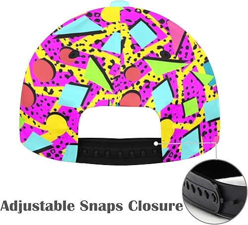 Miniatura 3 de Gorra de béisbol original de Memphis de los años 80 o 90 para mujeres y adolescentes, impresión 3D, gorra de sol para hombre