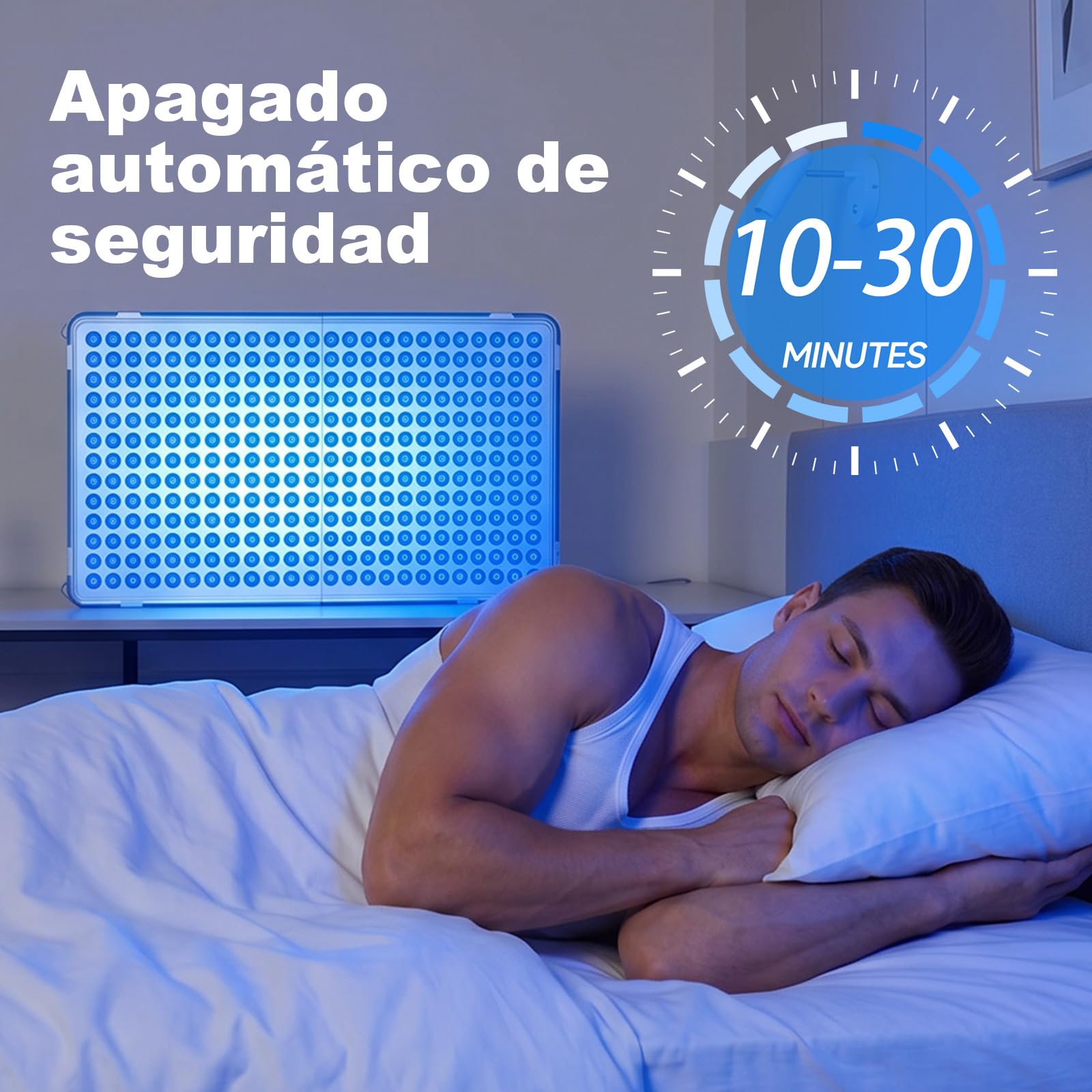 Aparatos bronceadores Lámpara bronceadora de 48 W para uso doméstico, solárium portátil con 338 LED, solárium facial plegable con protección ocular, bronceadora para rostro y cuerpo