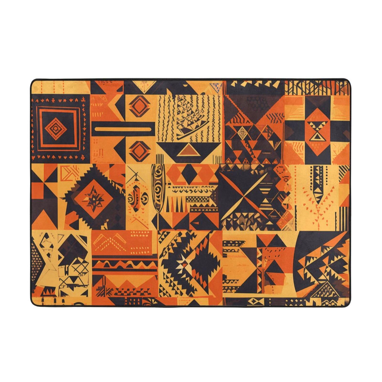 Tapis de sol africain doux HYTTER pour salon chaleureux