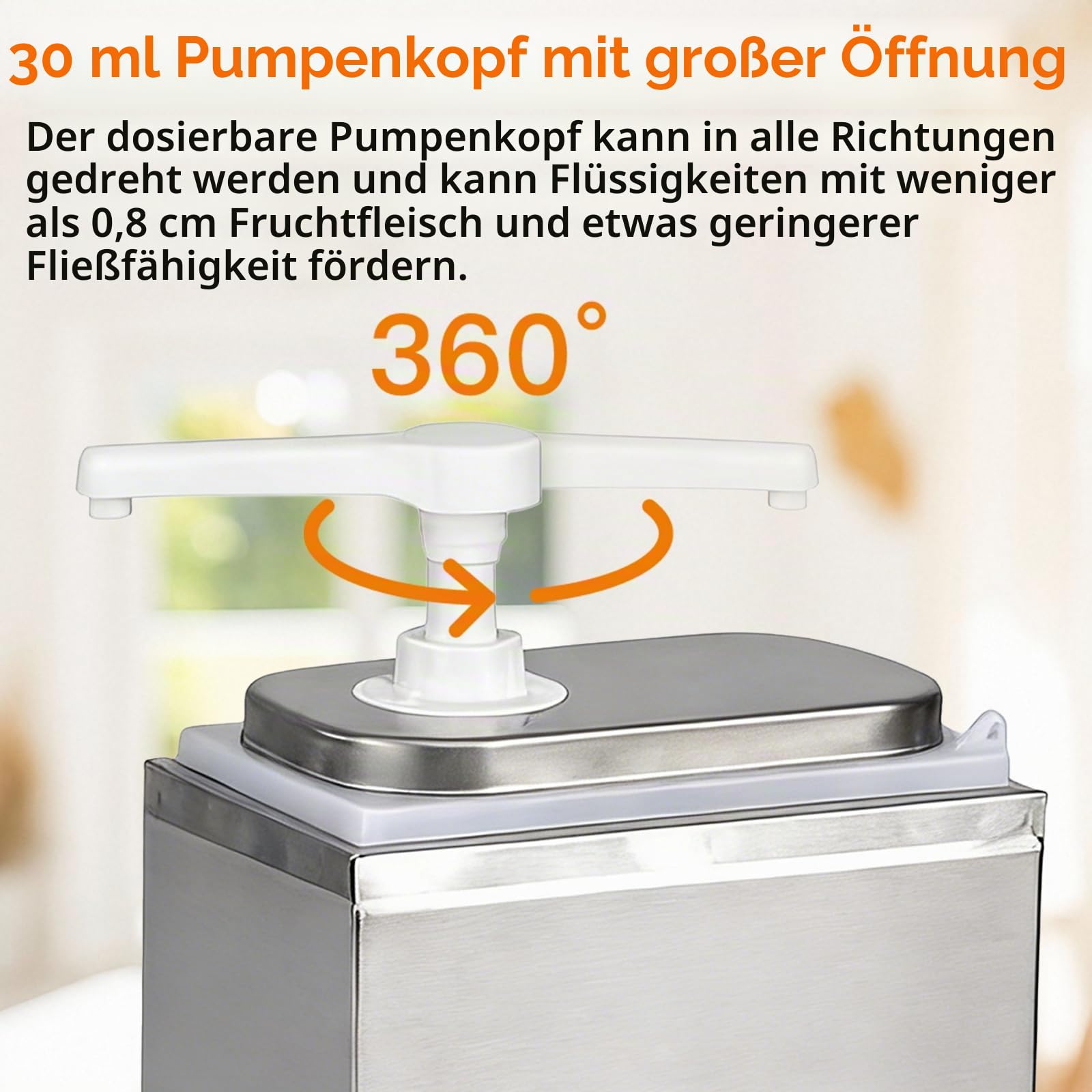 2L Ketchup Spender, Saucenspender Pumpstation mit 2 Pumpen, Edelstahl-Gewürzpumpstation Gewürz-Saucen-Pumpenspender, Salat-Marmeladen-Gewürz-Gewürz-Quetschpumpenbehälter für Küche und Restaurant