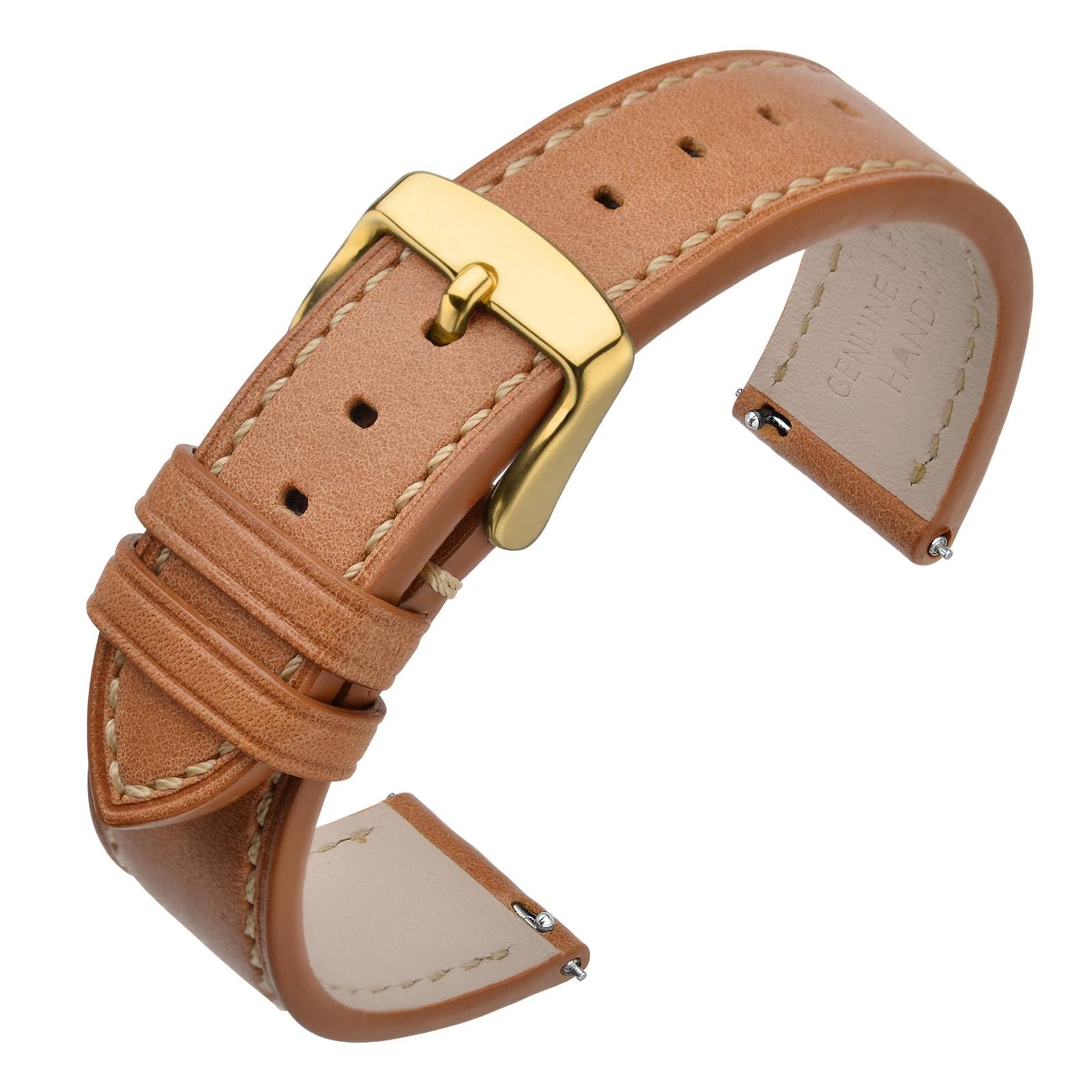 ANNEFIT Watch Straps 16mm 17mm 18mm 19mm 20mm 21mm 22mm - Classic Oil Wax Leather Quick Release Watch Band