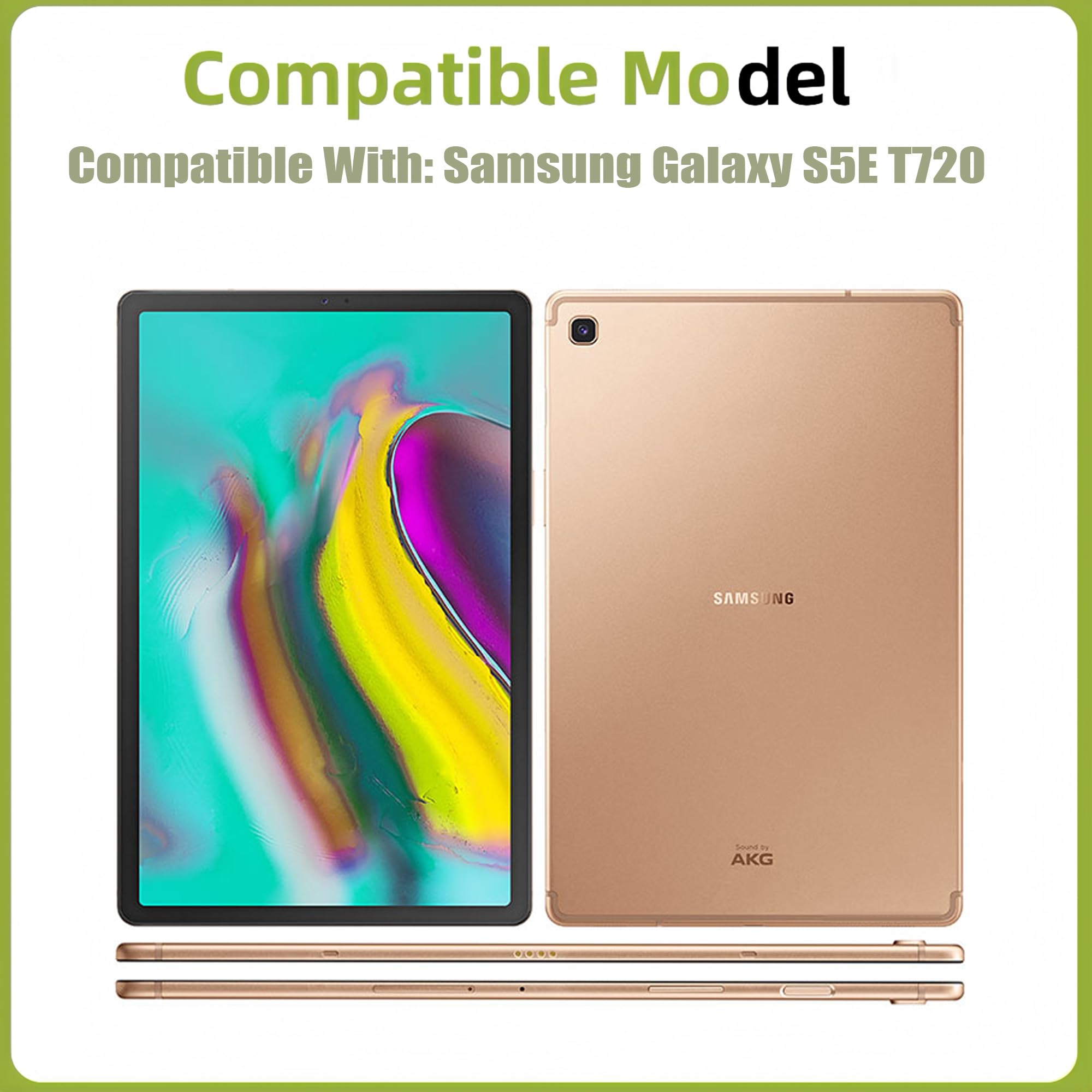 Kit de réparation d'écran en verre avant pour Samsung Galaxy Tab S5e [avec adhésif OCA] [pas d'écran LCD] 10,5" avec kit d'outils