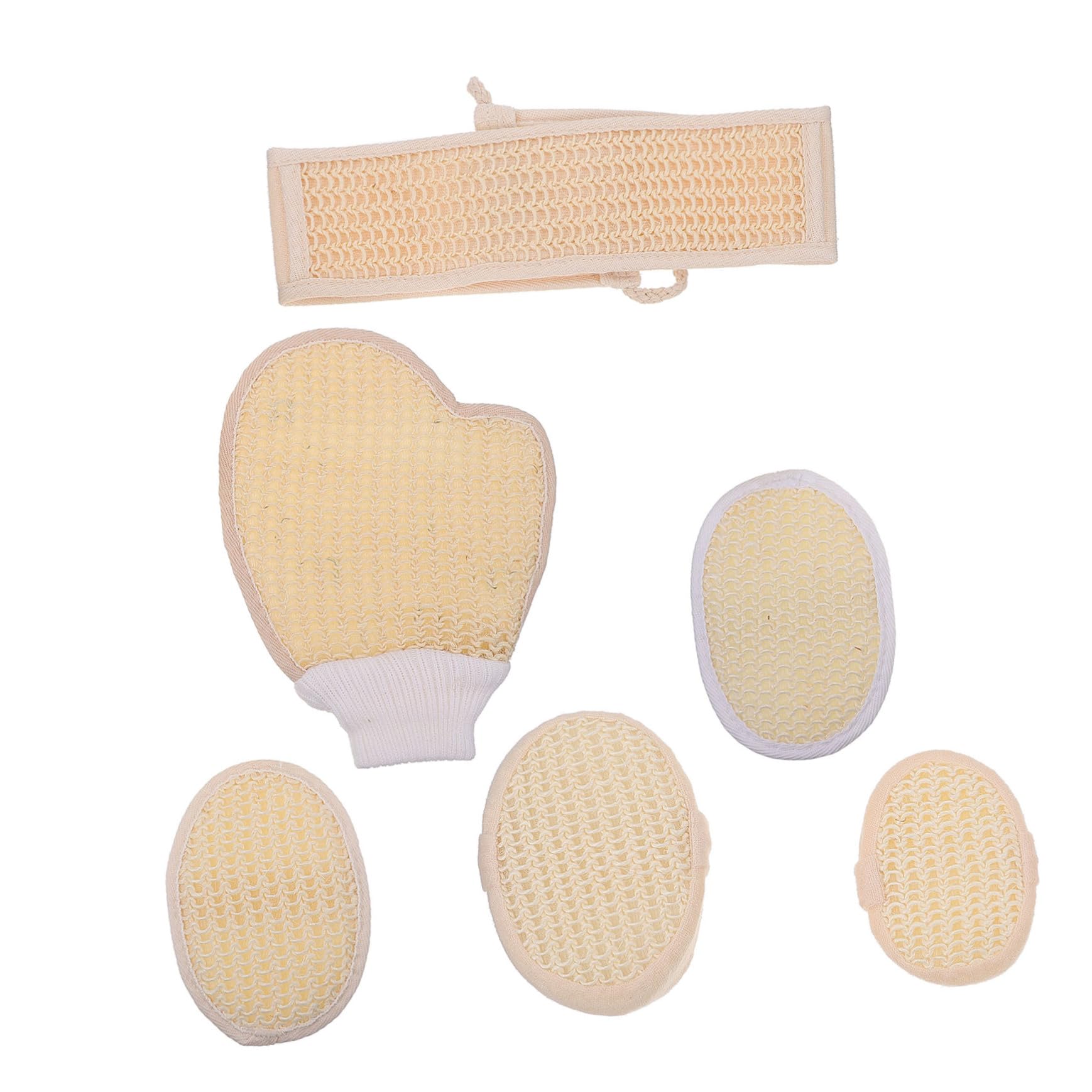 WOONEKY Guantes de Ducha Resistentes Esponja de Ducha Herramientas de Baño para Exfoliación Corporal