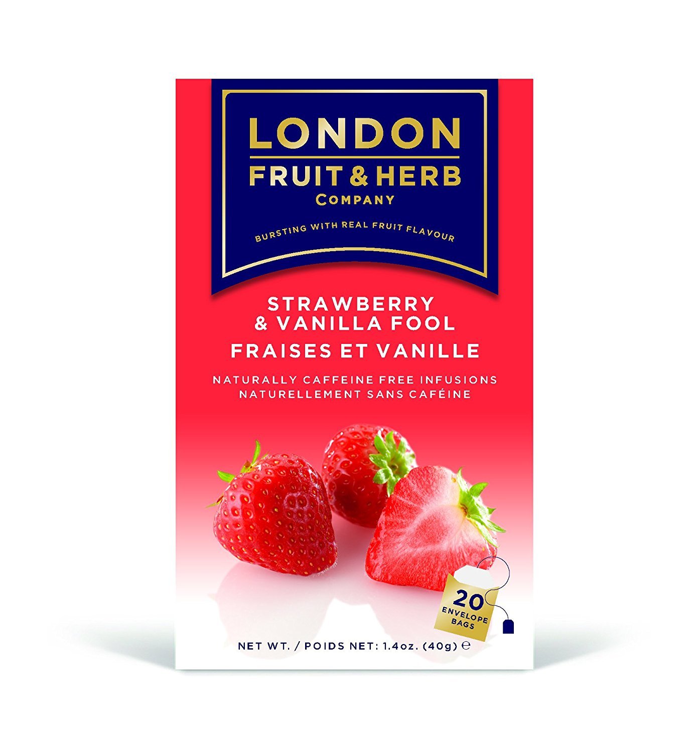 London Fruit & Herb Tea Bag Strawberry & vanilla Frere 20 bags