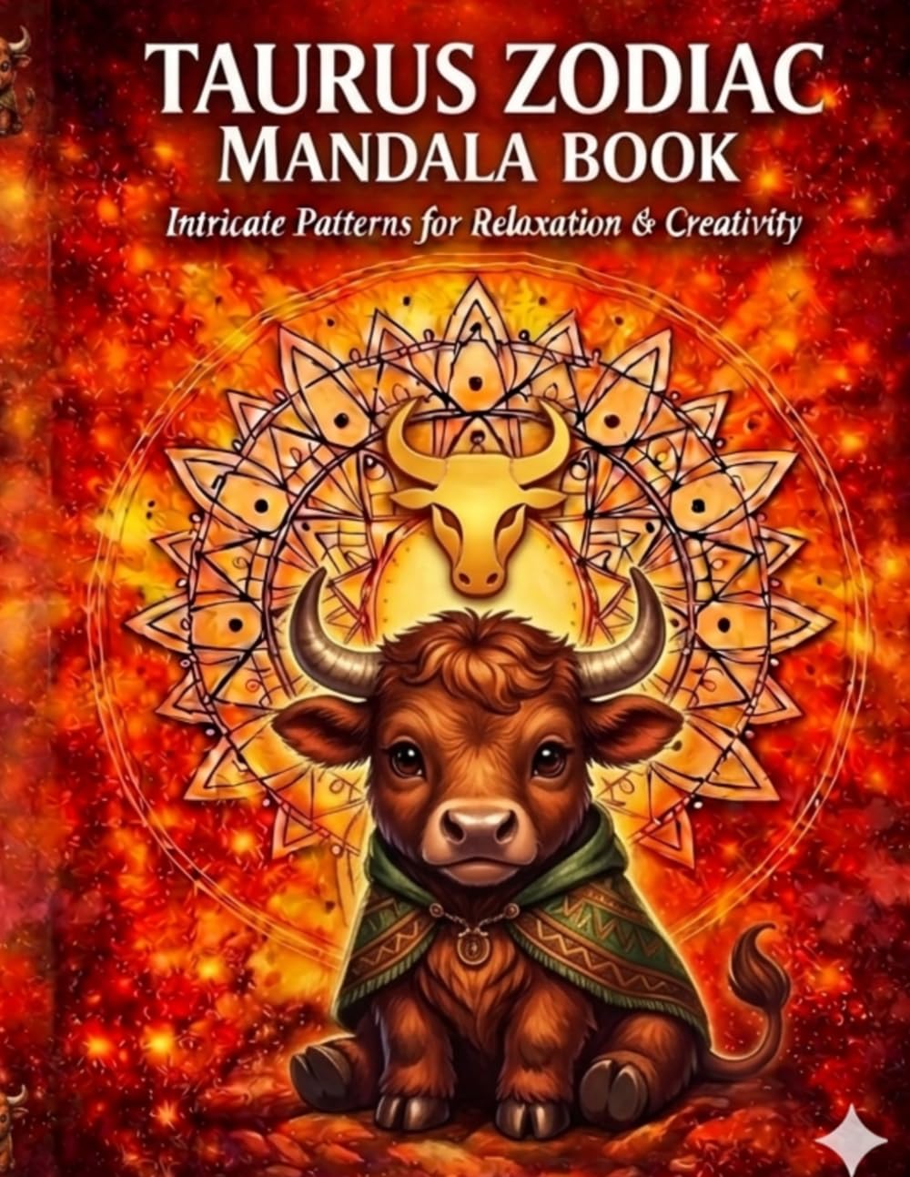 TAURUS ZODIAC MANDALA BOOK: 50 Detailed Bull and Star Sign Mandalas for Stress Relief and Spiritual Healing (Zodiac Mandala Series)