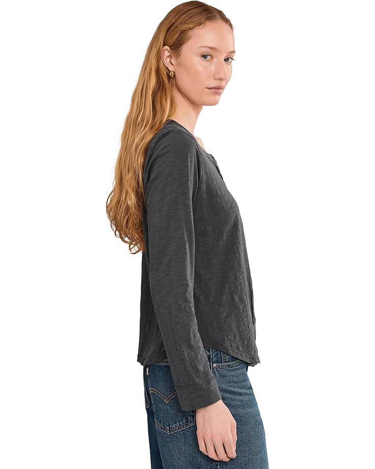 Mod-o-doc Long Sleeve Exposed Seams Button-Up Slim Cardi - #3 of 5