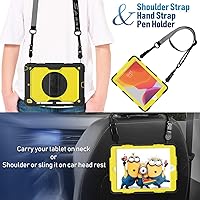 Vista 9 de Timecity - Funda para iPad de 987 generación, de 26 cm, versión 202120202019, con protector de pantalla integrado, soporte, portalápices, funda