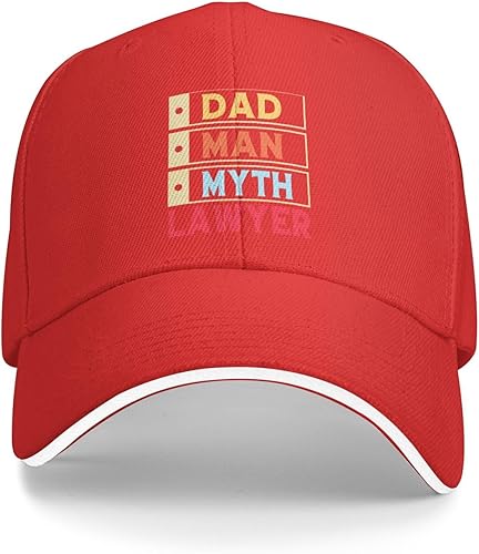 Miniatura 2 de QIZYOQA Dad Man Myth Lawyer Baseball Cap for Men Women Adjustable Funny Dad Hat