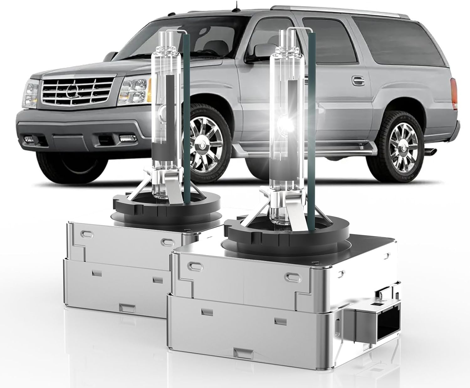 Fit for 2003 2004 2005 2006 Cadillac Escalade EXT ESV D1R HID Xenon Headlight Bulbs, 350% Brightness, Low Beam Light Bulb, 6000K Cool Bright White, Plug-N-Play, Pack of 2