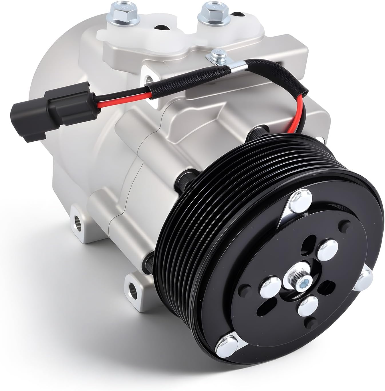 AC Compressor with Clutch Fit for 2011-2016 Ford F-250, F-350, F-450, F-550 Super Duty, 6.7L V8 Replace BC3419D629AD