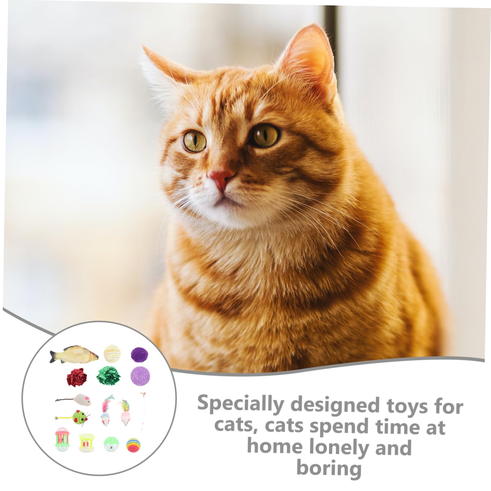 Kisangel 48stücke Teiliges Katzenspielzeug-Set Mit Lustigen Attraktionen Und Künstlichen Mäusen Für Spielende Katzen Und Kätzchen Sorgt Für Beschäftigung Und Physische Entwicklung