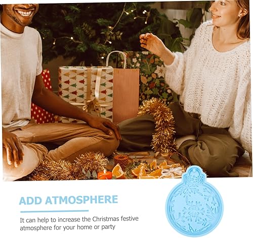 Miniatura 4 de ABOOFAN 4 Pcs Pendant Silicone Mold Christmas Snowflake Resin Molds Resin Pendant Snowflakes Hanging Christmas Pendant Snowflake Jewelry Casting