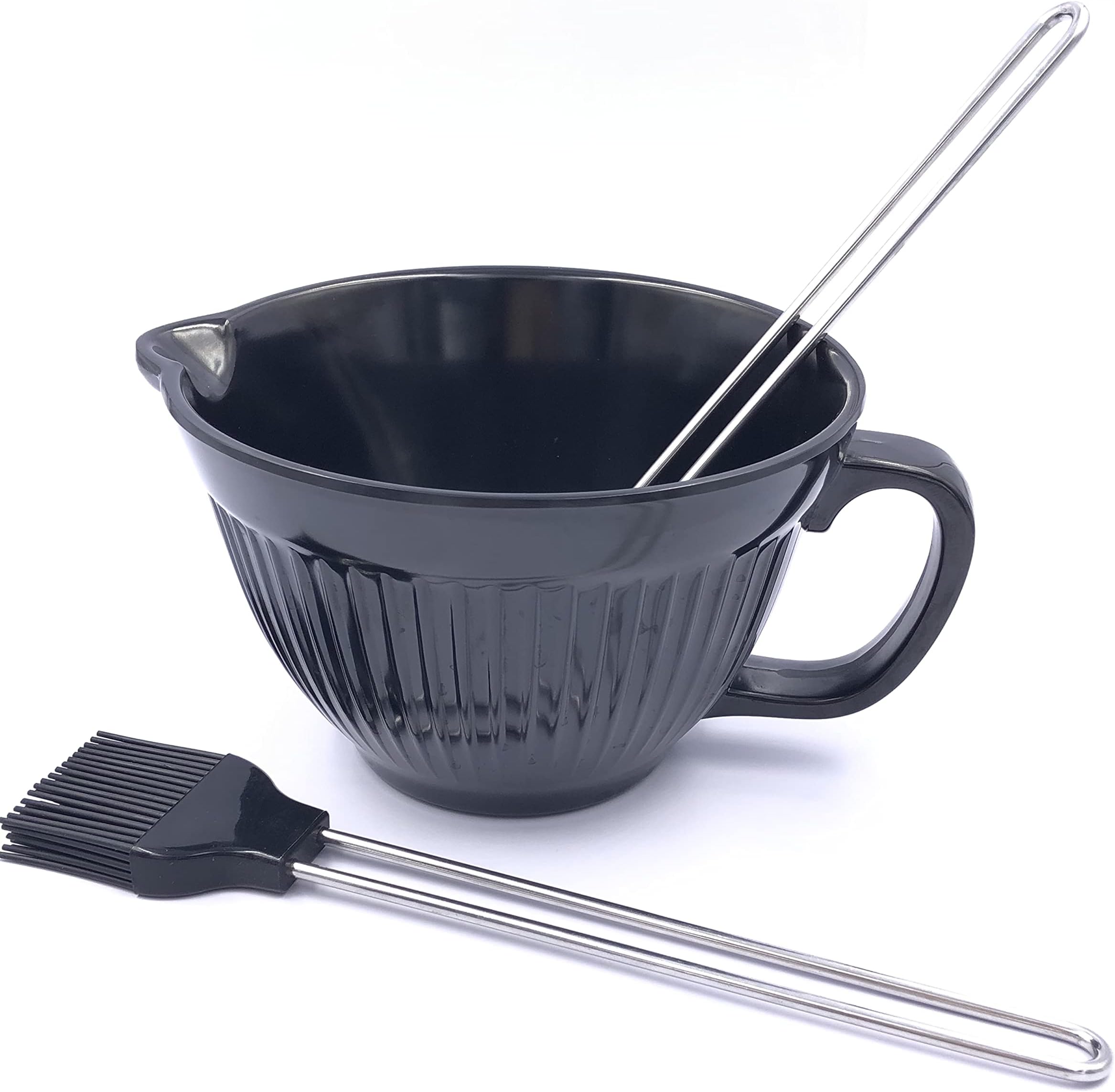 BBQ Sauce bowl & Basting Brushes set for Grill,Mixing bowl