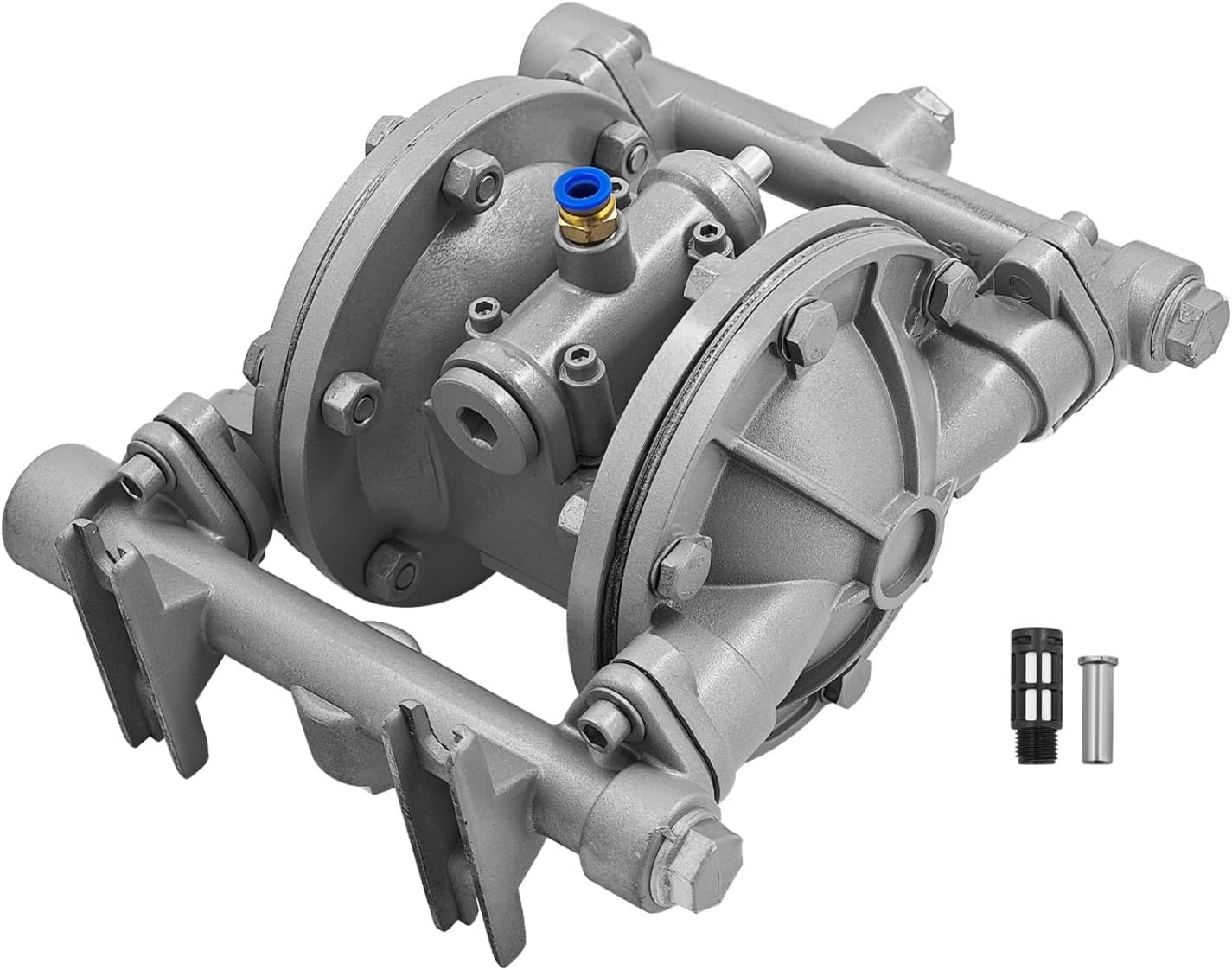 Air Operated Double Diaphragm Pump 1/2 inch Inlet/Outlet Max 115PSI Pneumatic Waste Oil Transfer Pump 16 GPM/60 LPM Replace#DP34-001