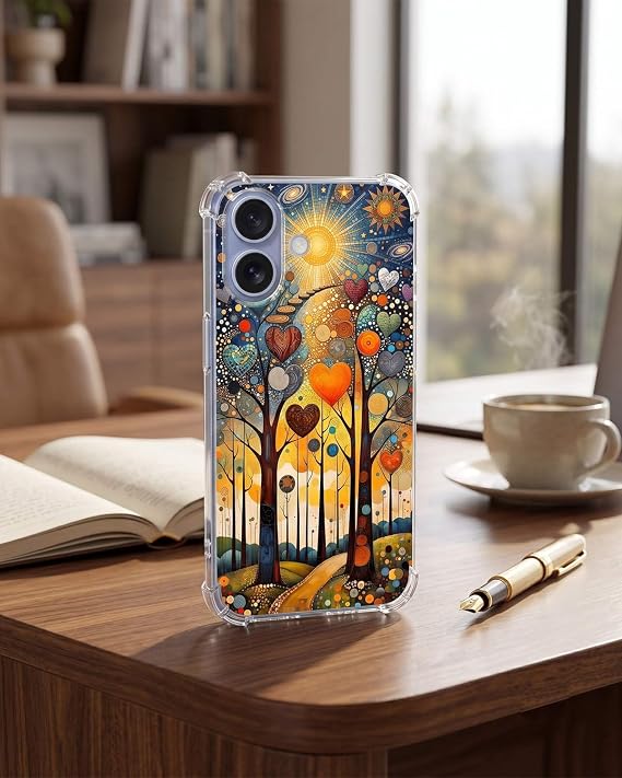 PrintiFy İnfinix Note 50 Pro Plus ile Uyumlu Düşlerin Dansı serisi Yıldız Yolculuğu Tasarımlı Uv Baskılı Köşe Korumalı Antişok Kılıf