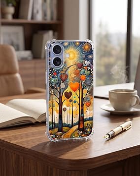 PrintiFy İnfinix Note 50 Pro Plus ile Uyumlu Düşlerin Dansı serisi Yıldız Yolculuğu Tasarımlı Uv Baskılı Köşe Korumalı Antişok Kılıf