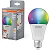 OSRAM SMART+ RGBW E27 LED Lamp with Matte over WiFi Specially Developed for Alexa Easy Setup by Click 100 W Replacement Warm White to Cool White (2700-6500 K) 16 Million RGB Colors Pack of 1