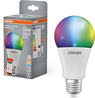 OSRAM SMART+ RGBW, E27 LED Lamp with Matte over WiFi, Specially Designed for Alexa, 100 W Replacement, Warm White to Cool …