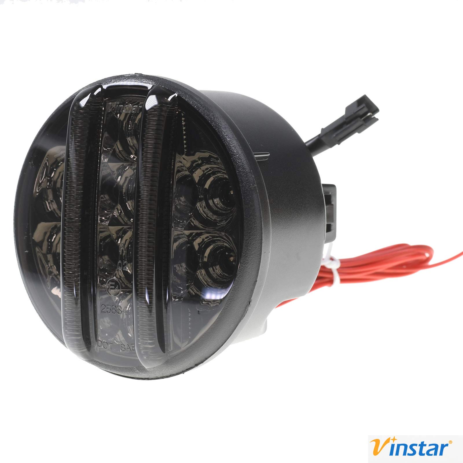 VINSTAR 2X Smoke getönte LED Front Blinker Standlicht kompatibel mit Wrangler JK 2007-2015