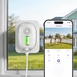 No Drill Window Security Camera, 2.5K 4MP Wireless/Wired WiFi Indoor/Outdoor Camera, Free AI Human/Vehicle/Pet Detection, 5000mAh Battery or Plug-in Power, Full Duplex Audio, 24/7 Recording