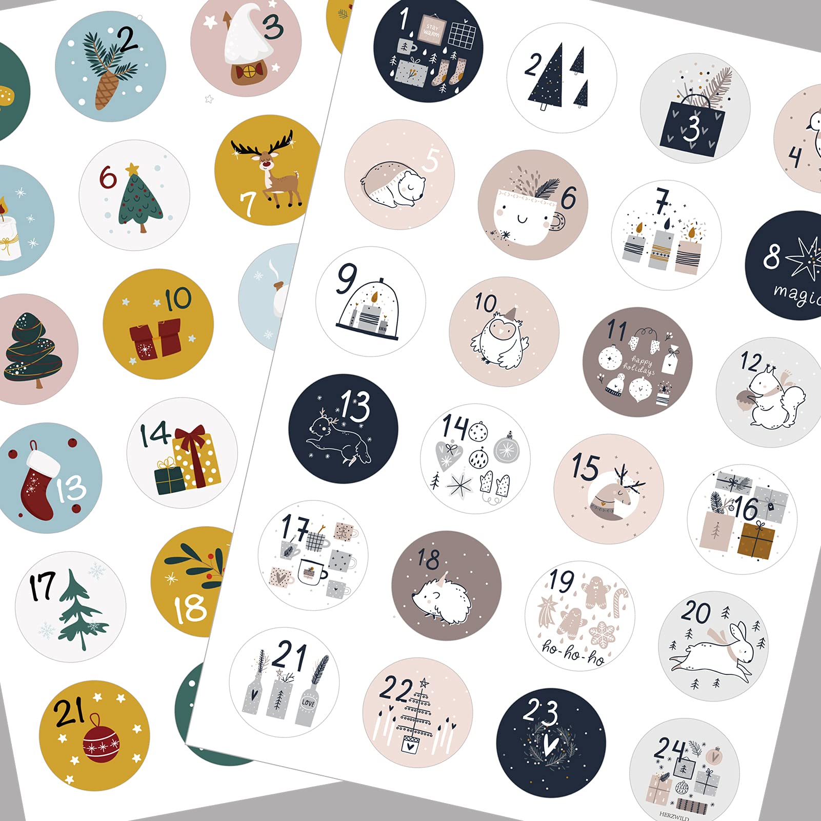 amazon-com-herzwild-10sets-christmas-advent-calendar-numbers-sticker-1-24-round-christmas-label-sticker-christmas-countdown-stickers-diy-advent-calendar-stickers-gift-sealing-stickers-office-products
