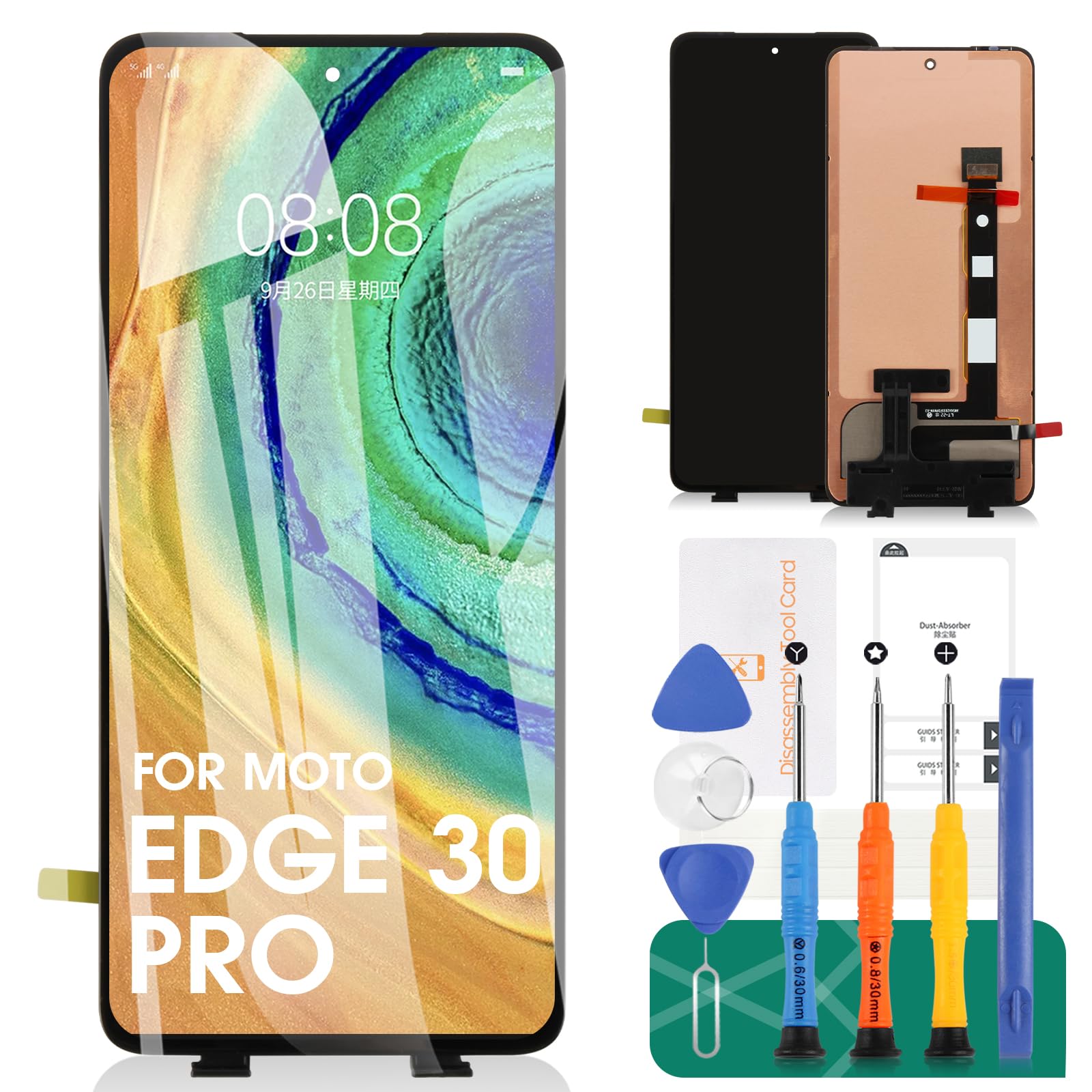 Amazon.com: for Moto Edge 30 Pro Screen Replacement for Motorola