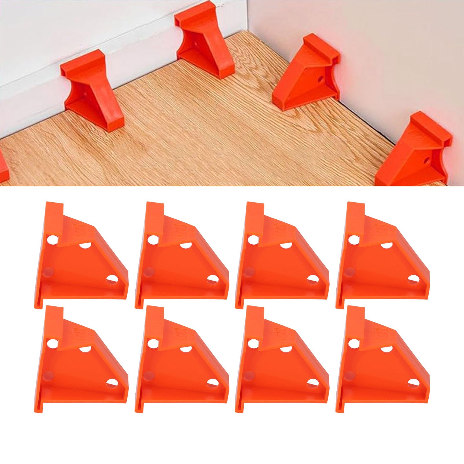 20Pcs Espaciadores para Suelos, 2 en 1 Espaciadores para Pisos Laminados con Espacios 1/2 & 1/4, Instalación de Pisos de Madera para Tablones de Vinilo, Madera Laminada, Bambú