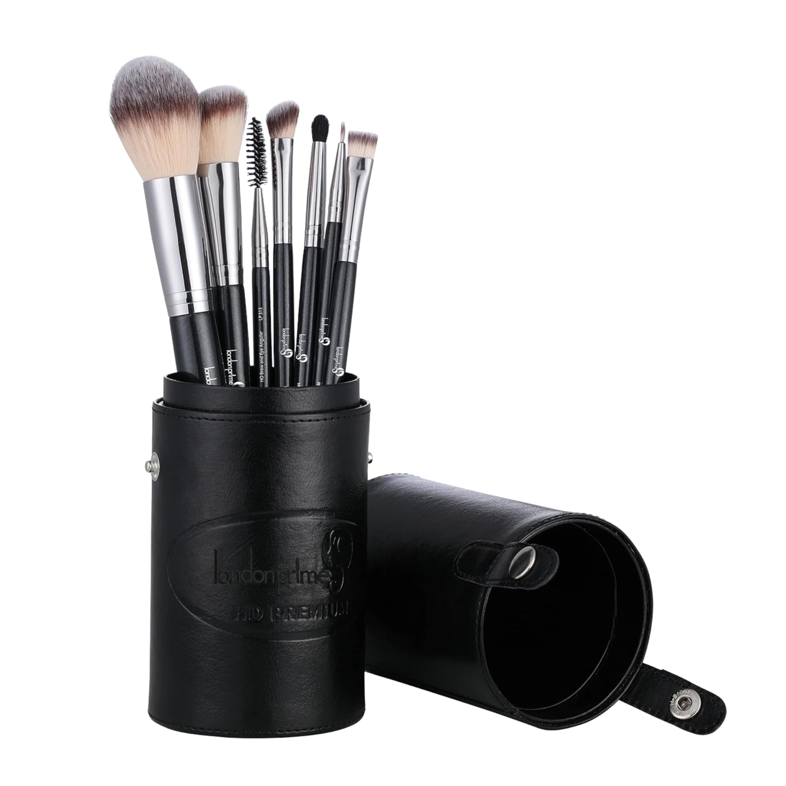 LONDON PRIME HD Premium Brush Set (7 pcs) | Makeup Brush Set Professional & Beginner Friendly | Soft Branded Makeup Brush Kit for Eyes, Daily Use & Travel | Complete Makeup Brush Sets for Blending, Face & Eye Makeup Application-image-1