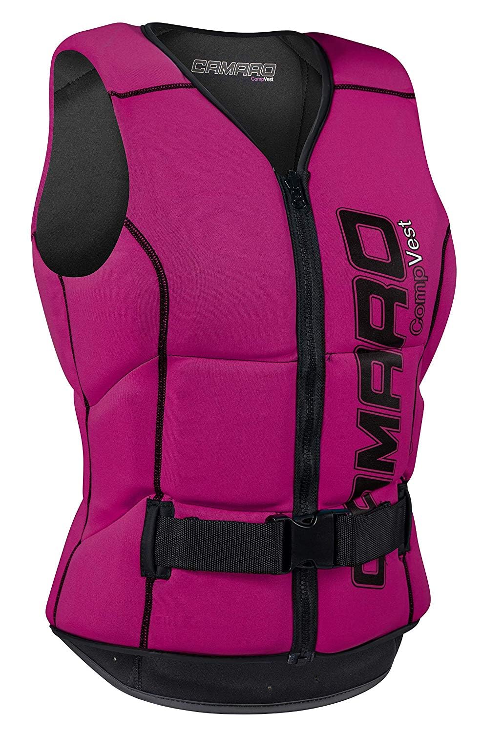 Camaro Comp Damen Slasher Neopren Prallschutz Weste Wakeboard Kite Wasserski Black/Berry