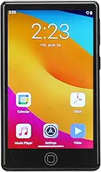 Mp3 Player Com Bluetooth Wifi, 32 GB de Música Com Tela de Toque de 4 Polegadas, Hifi Som Portátil Mp3 Mp4 Com Função de Livro Eletrônico para Android 14